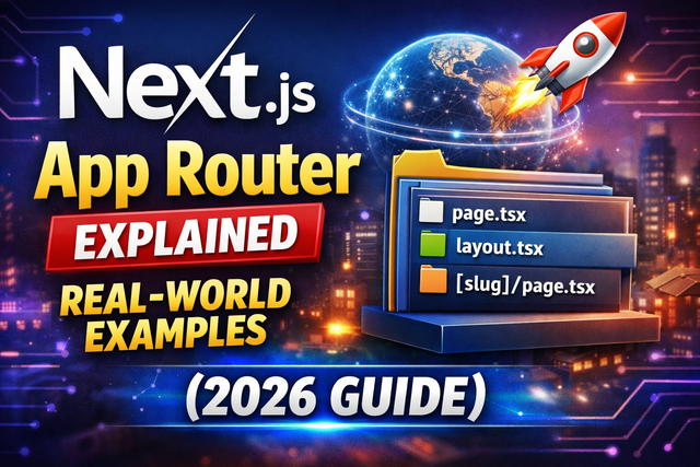 🚀 Next.js App Router Explained with Real-World Examples (2026 Guide)