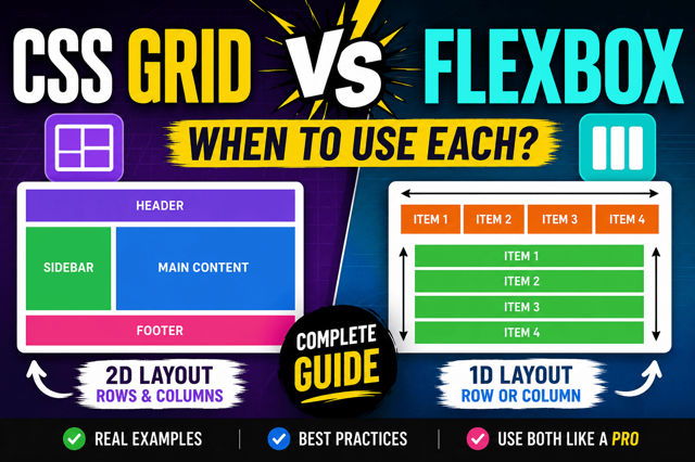 CSS Grid vs Flexbox: The Complete Guide Every Web Developer Should Read