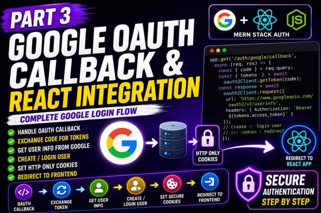Connect React Vite to Google OAuth Backend (Complete Frontend Flow) - Part 3