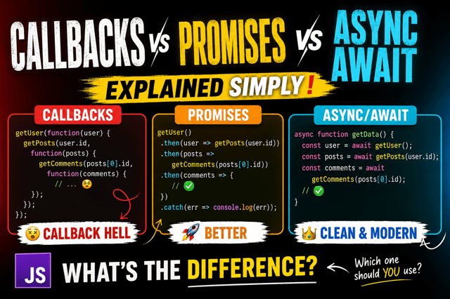 Callbacks vs Promises vs Async/Await: A Complete Guide
