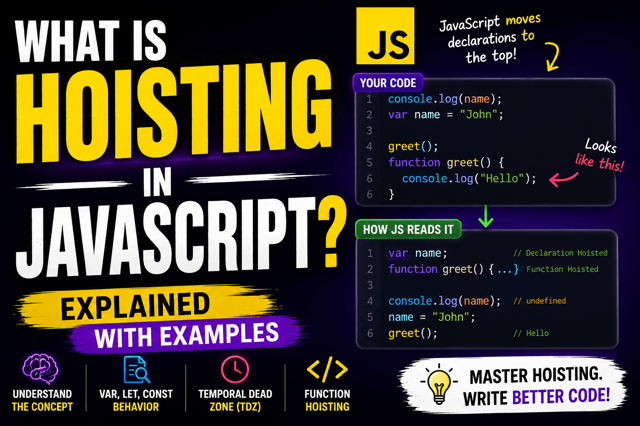 What Is Hoisting in JavaScript? Understanding What Really Happens Before Your Code Runs