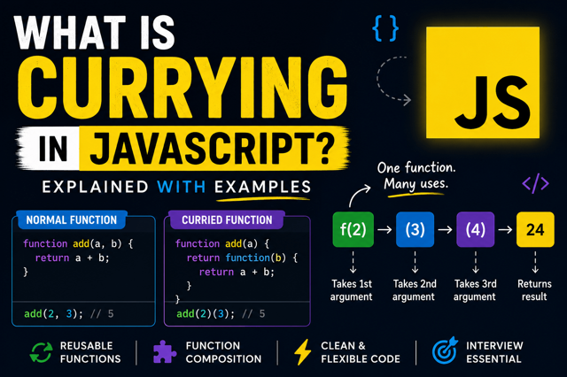 What is Currying in JavaScript? A Complete Beginner's Guide