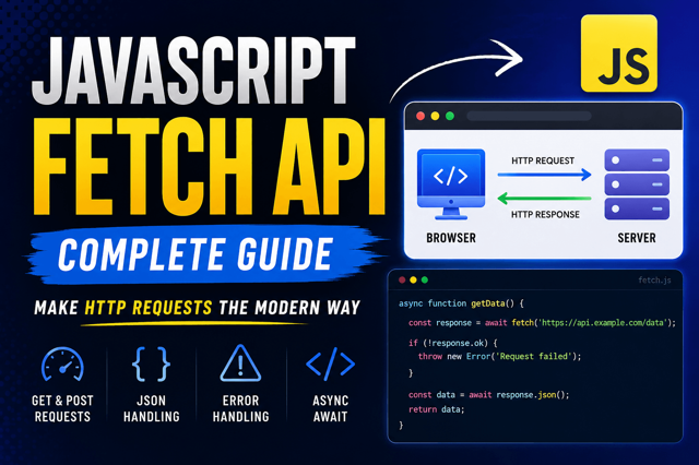 JavaScript Fetch API – Complete Guide with Practical Examples