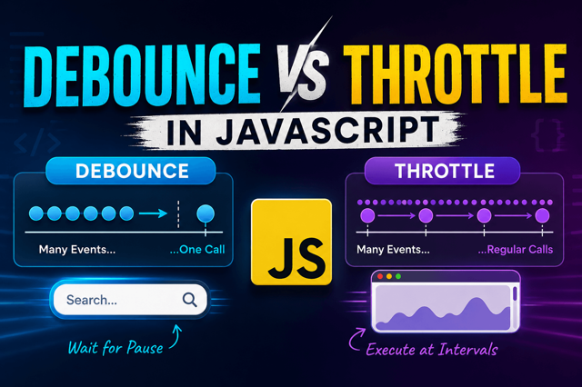 Debounce vs Throttle in JavaScript Explained with Examples