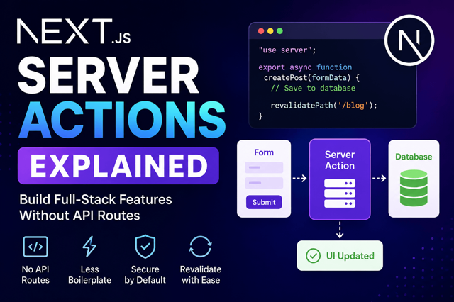 Next.js Server Actions Explained with Practical Examples