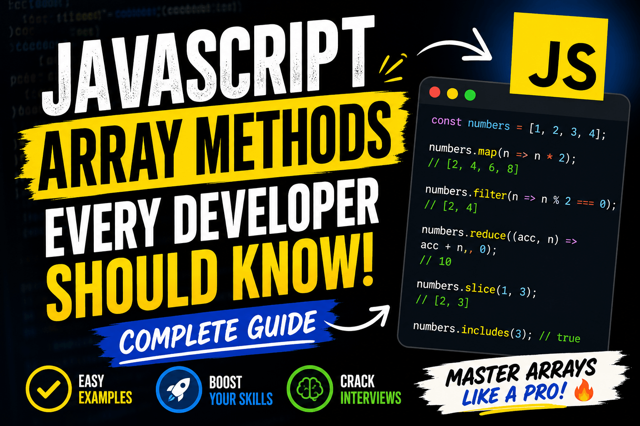 JavaScript Array Methods Every Developer Should Know